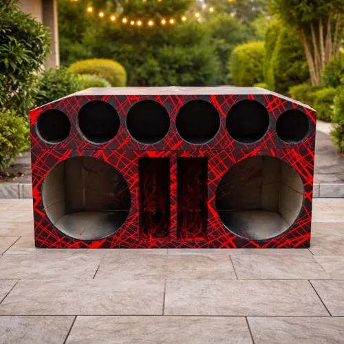 Caixa box 2 woofer 12 polegadas + Cornetera 