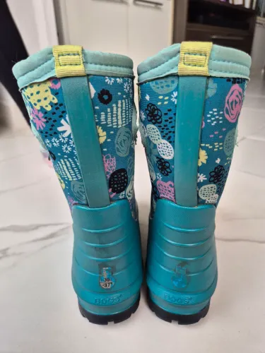 Bota infantil Bogs Kids Neo-Classic Garden Party Teal