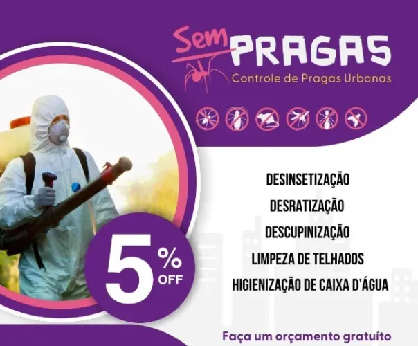 Dedetização, Limpeza de Caixas D'água e Lavagem de Telhado