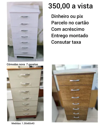 Comoda 7 gavetas nova