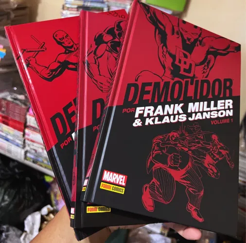 Demolidor Frank Miller completa 1, 2, e 3, capa dura.