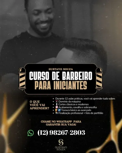 CURSO DE BARBEIRO INICIANTE 