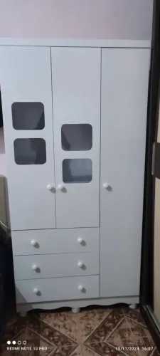 Guarda Roupa Infantil 3 Portas e 3 Gavetas