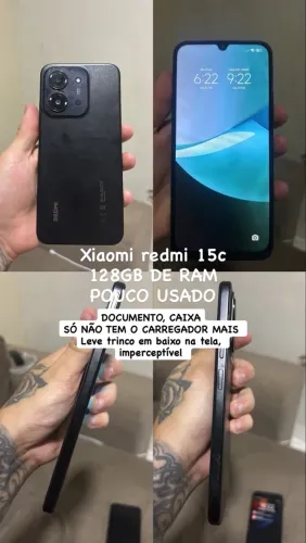 XIAOMI REDMI 15C 128GB semi novo com documentação