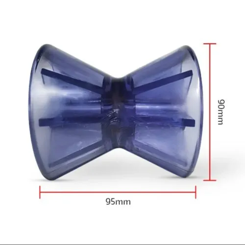 Rolete PVC Transparente azul para embarcações com 95mm - 01 unidade