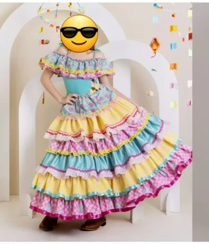 Vestido Junino Criato coleção 2026