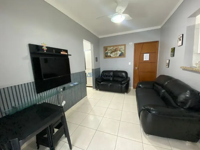 Apartamento à venda em Praia Grande com 1 dormitório com Vista Mar bairro Mirim