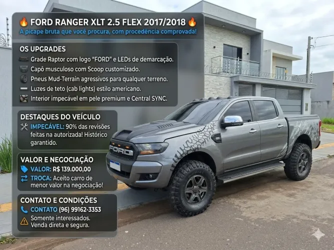 Ford Ranger XLS 2.5 16V 4X2 CD Flex 2018