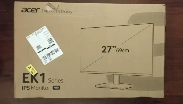 Monitor Gamer Acer EK271 GBI de 27" Full HD IPS 120Hz *Nunca Usado*Novo*