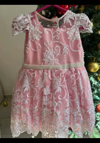 Vestidinho de festa 1 ano 