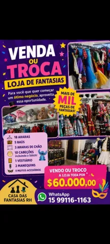 Loja de fantasia completa 