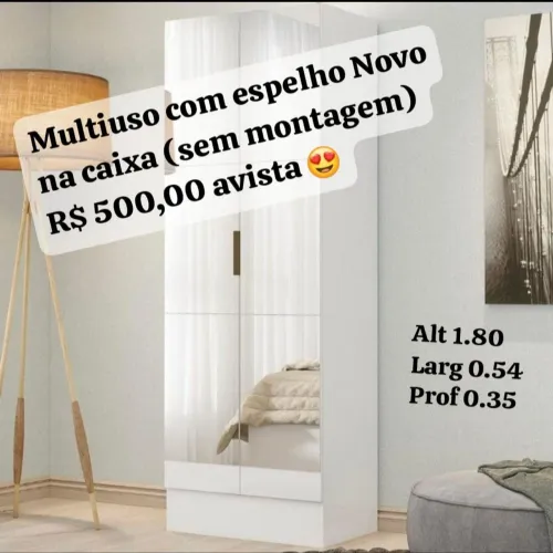 Multiuso com espelho Premium novo na caixa