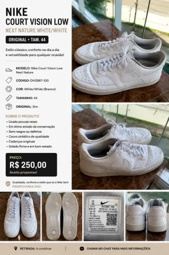 Nike Court Vision Low Branco 