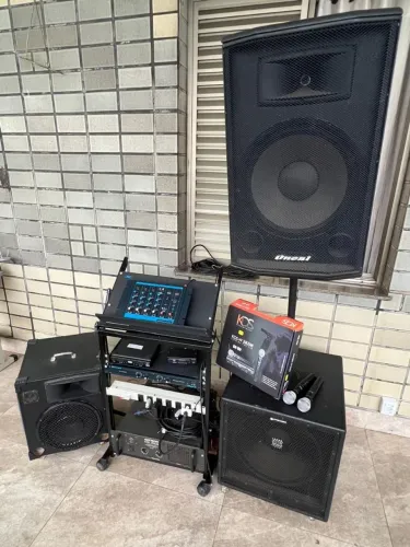 Som profissional com amplificador Wattson DBL 3000 Watts