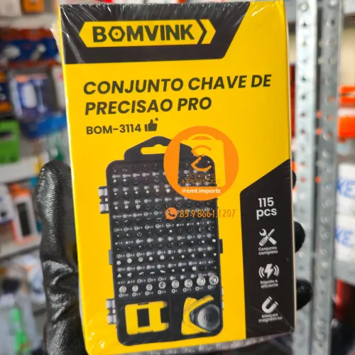 Kit 115 Chaves Precisão, Reparo Celular, iPhone, Relógios, Controle Video Gamer