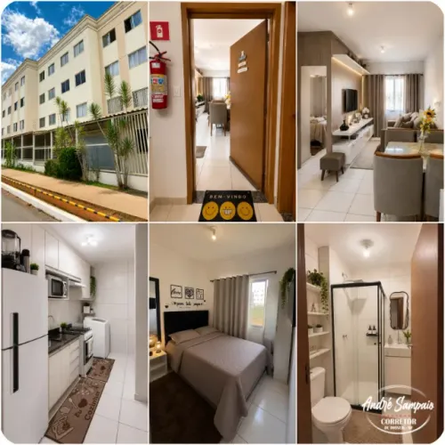 Prestação R$ 629,00 | Ágio Apartamento 01 Quarto | Reformado | QS 309 - Samambaia Sul