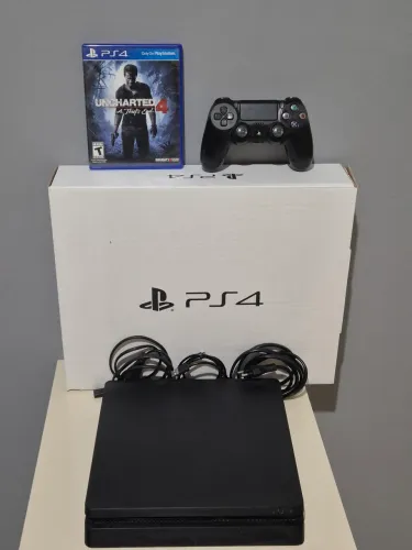 Ps4 slim 1TB 1 controle +15 jogos + garantia aceitamos cartão 12x