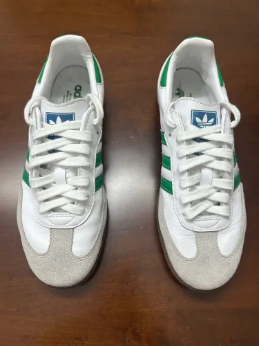 Adidas Samba Verde e Branco (Original) - Tamanho 37 - Estado de Novo