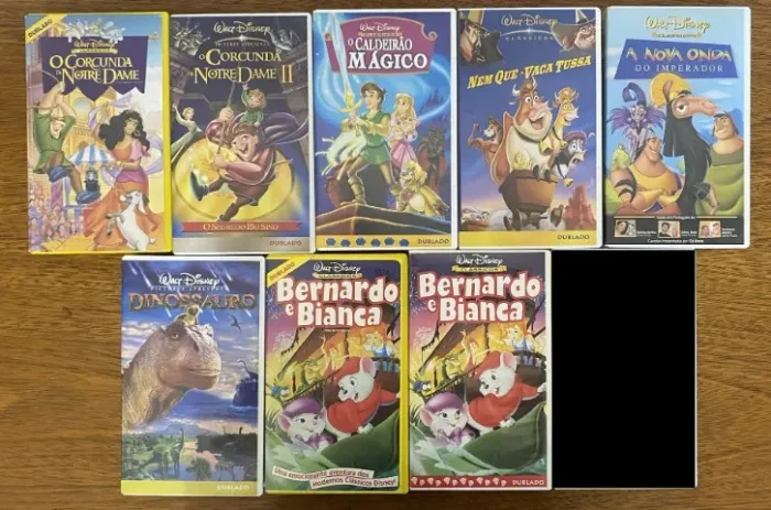 Fitas VHS Disney Desenhos (Preço por unidade)