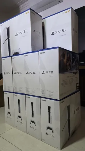 Ps5 slim 1tb com mídia - lacrado