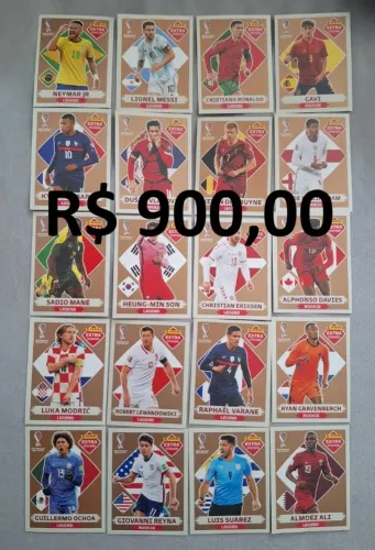 KIT COMPLETO - 20 LEGENDS BRONZE | COPA DO MUNDO 2022