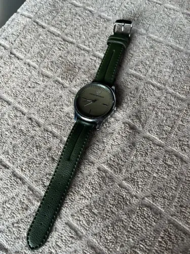 Relógio Emporio Armani Original - Couro Verde - Usado