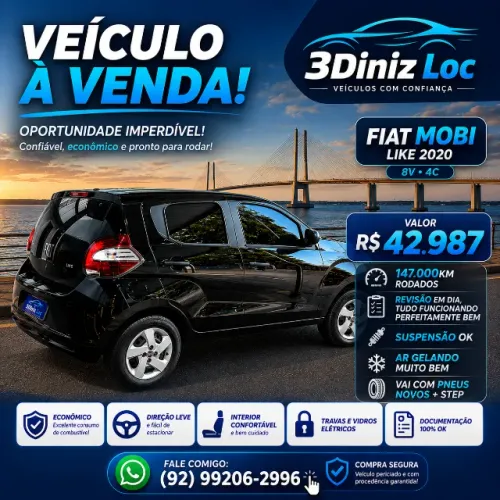 Fiat Mobi Like 1.0 Fire Flex 5P. 2020