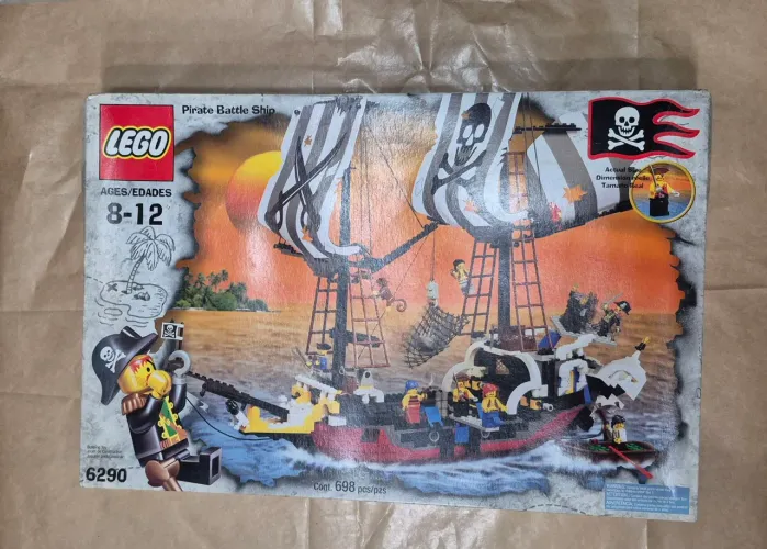 LEGO 6290 - Pirata Batlle Shippe - Navio Pirata Barba Vermelha-NOVO ( fechado) Raridade