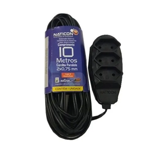 Extensão com 3 Tomadas Bivolt