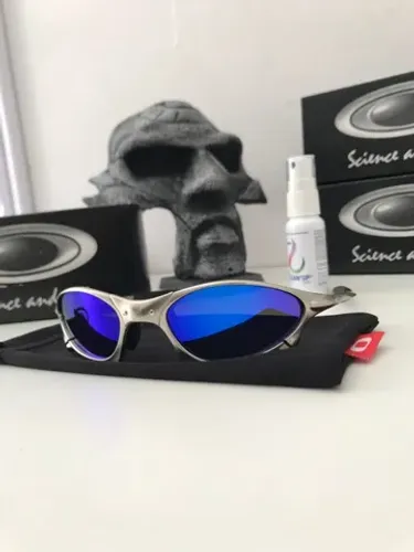 Penny Plasma Prata Azul XMetal Oakley Pinada RJ + Brinde Última Unidade em estoque!
