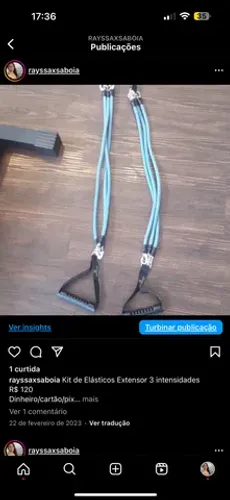 Kit de Elásticos Extensor 3 intensidades