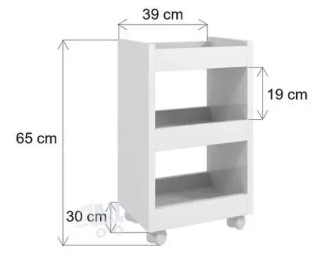 Carinho auxiliar balcão mesa em MDF
