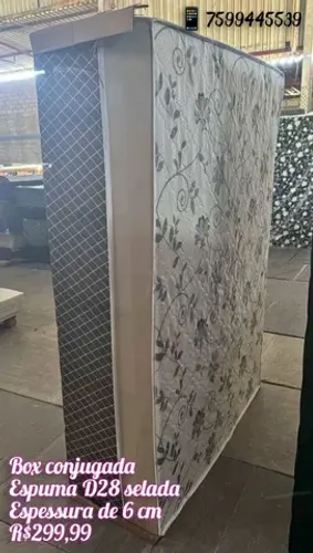 Box casal conjugada, espuma D28 selada!