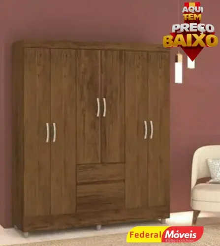 Guarda Roupa com 6 Portas Novo Fazemos Crediário