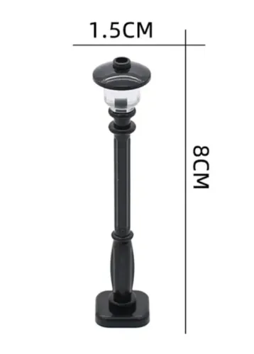 Minifigura poste de luz compatível com Lego 