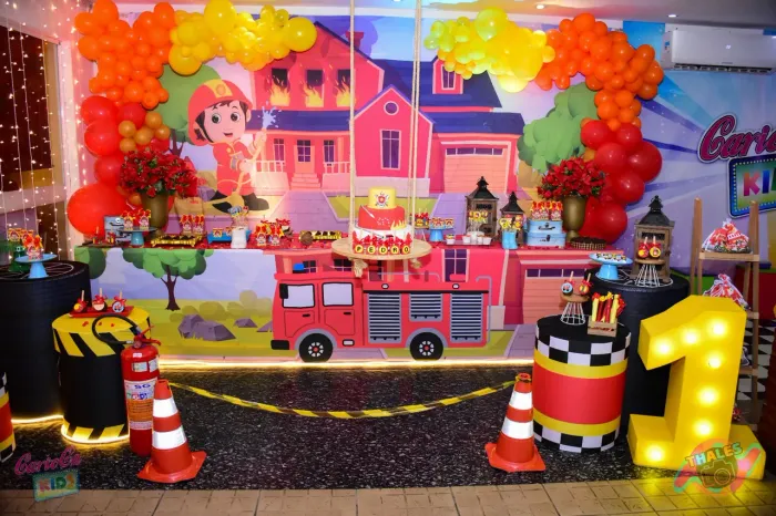 Decoração Festa Infantil Bombeiro