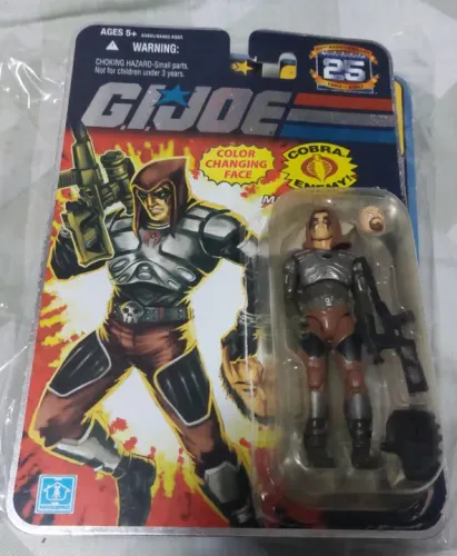 Zartan - Gi Joe - Comandos em Ação - Hasbro - 25 Anniversary - Na cartela