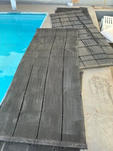 Kit 5 Placas de Aquecimento Solar para Piscina + Manta Flor d?Água