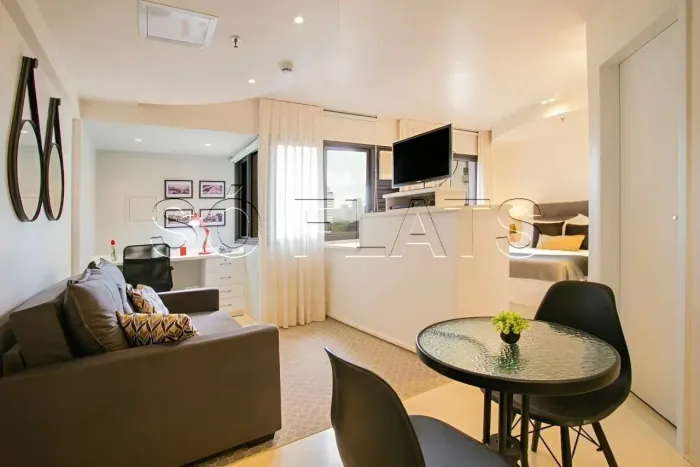 Flat no Riverside disponível para locação com 35m² e 01 dormitório.