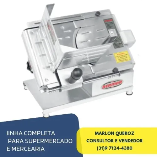 Cortador de Frios Semi Automático Bermar Inox