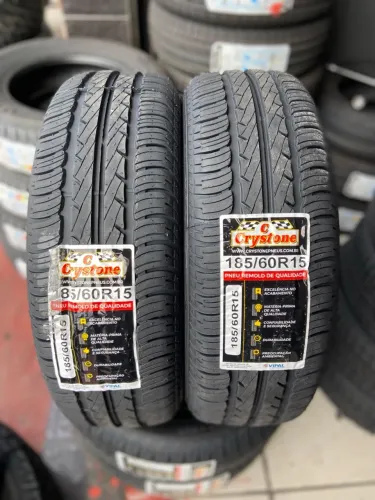 2 Pneus 185/60R15 Crystone Remold