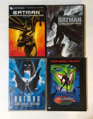 Combo Batman Animações - 4 Dvds Originais