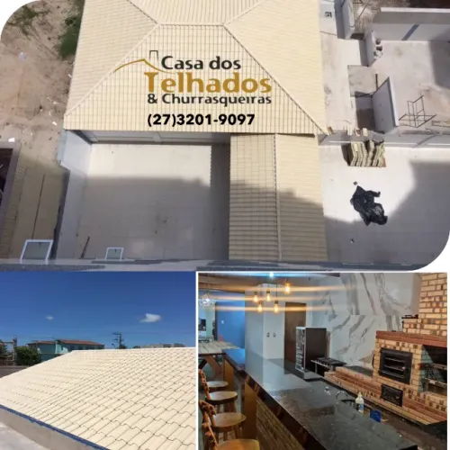 construção de telhados e churrasqueiras