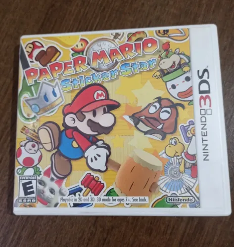 Jogo Paper Mario Strikers Charged para Nintendo 3Ds semi novo 