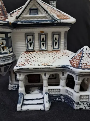 Luminaria em Biscuit - Casa Europeia