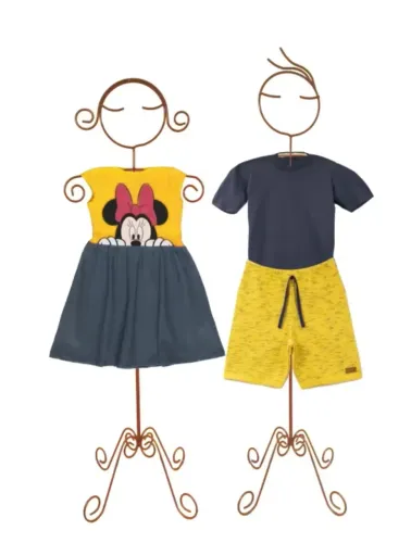 Expositor casal de bonecos