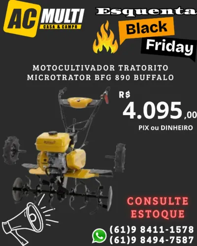 Motocultivador Tratorito Microtrator BFG 890 Buffalo
