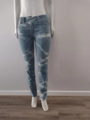Calça Jeans CA Skinny Azul Tie Dye