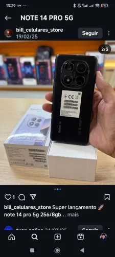 Xiaomi Note 14 pro 5G NFC 512/12GB - Entrega imediata em Curitiba e região - Loja física