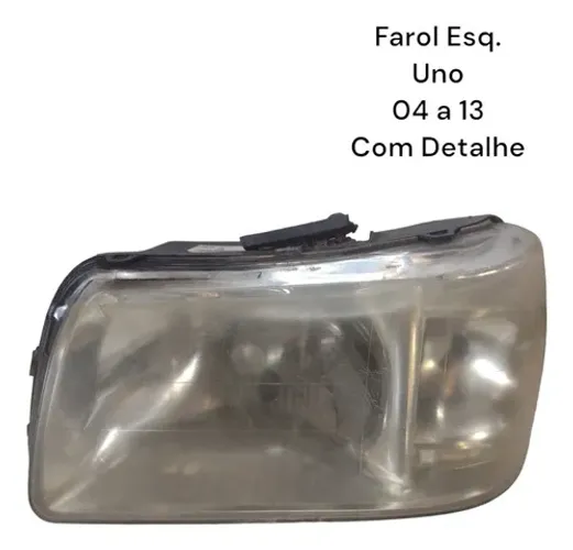 Farol Esquerdo Uno Fiorino 2004 A 2013 Com Detalhe 